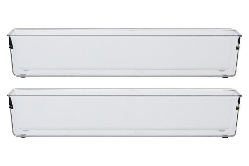 Romm Set Of Two Large Clear Kitchen Organisers
