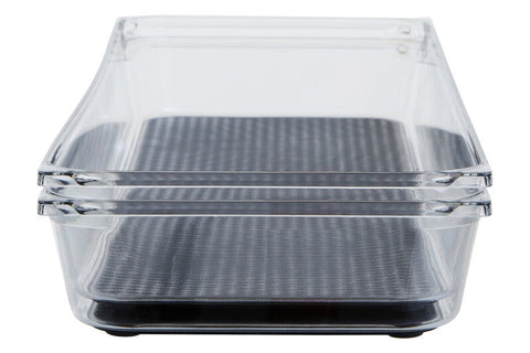 Romm Large Set Of Two Kitchen Organisers With Rubber Insert