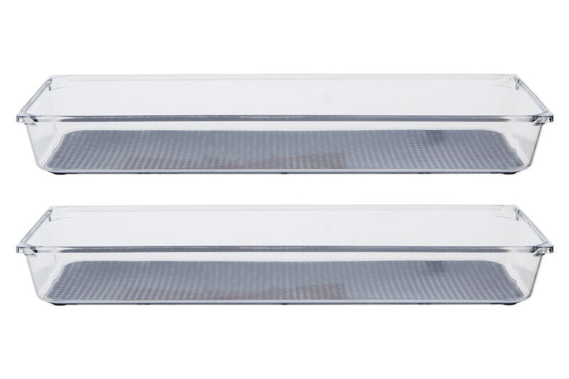 Romm Large Set Of Two Kitchen Organisers With Rubber Insert