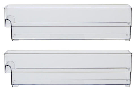 Romm Set Of Two Small Stackable Fridge Storage Trays