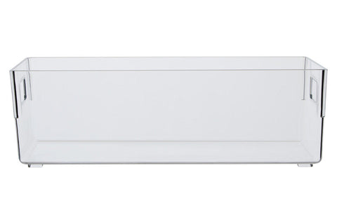 Romm Large Clear Plastic Fridge Bin With Handles