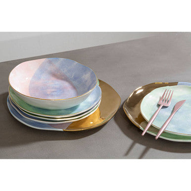 Avie 16 Piece Matte Pink Finish Cutlery Set