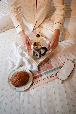 Domenica Marland x Yolke Rosebud Breakfast Tray in Cream