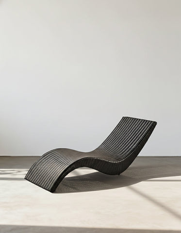Barrow Outdoor Sun Lounger, Garden Lounger, PE Rattan