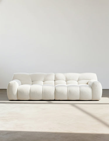 Cora Three Seater Sofa, Boucle