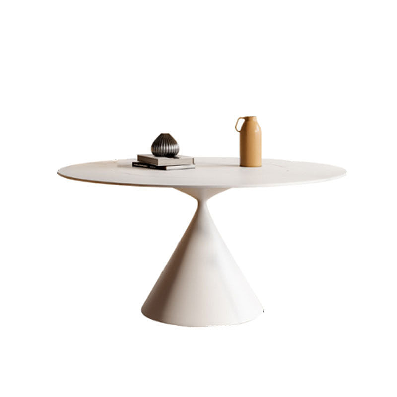 Ozzie Round Dining Table, White
