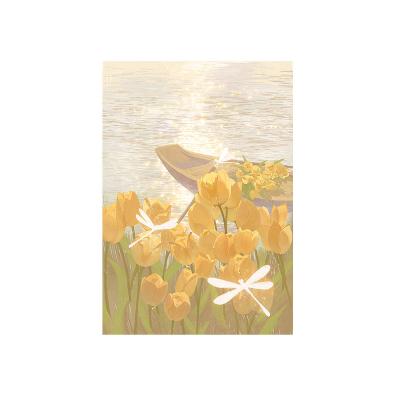 Healing Style Bedroom Mural Wall Art, Rectangle