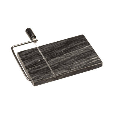 Marmore Black Marble Cheeseboard With Slicer