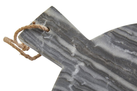 Marmore Grey Marble Round Paddle Serving Board