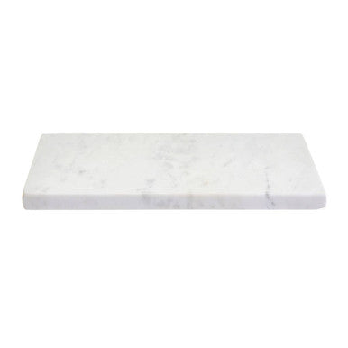 Salerno White Marble Rectangular Chopping or Serving Board