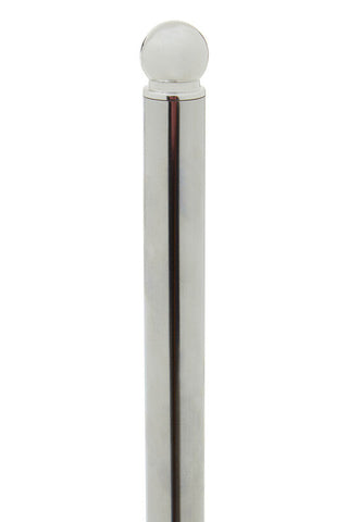 Delphine Chrome Kitchen Roll Holder with Marble Base