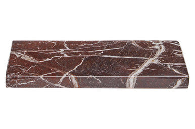 Salmo Rectangular Red and White Marble Chopping and Serving Board