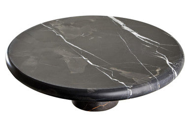 Marmore Black and Gold Marble Cake Stand