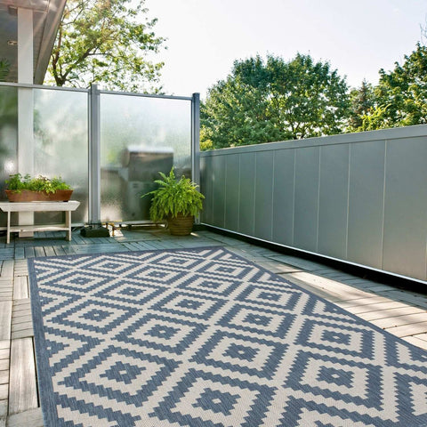 Ecology Outdoor Rug Blue| 100blu
