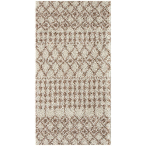Moroccan Ivory Beige Shaggy Rug | 1030
