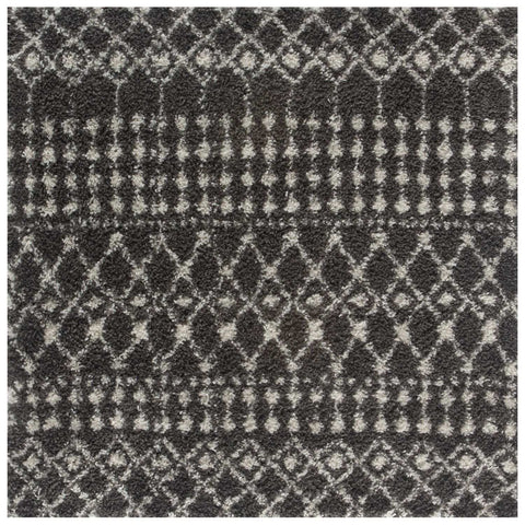 Moroccan Dark Grey Shaggy Rug | 1040