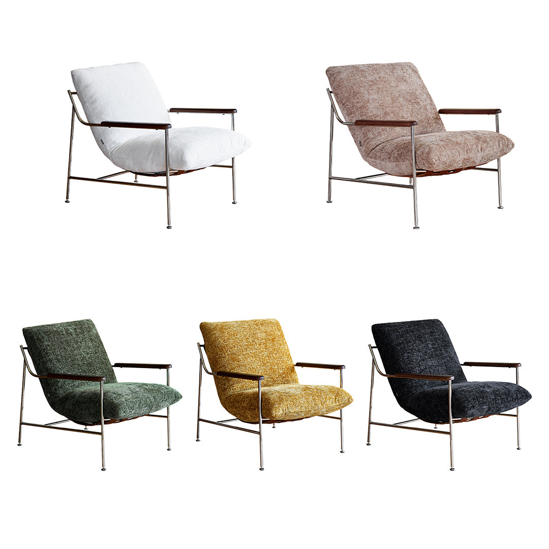 Orozco Lounge Chair With Ottoman, Chenille