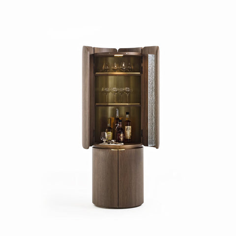 Sakamoto Liquor Cabinet, Wine Storage With Two Doors