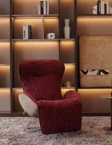 Abt Swivel Lounge Chair With Recliner, Linen