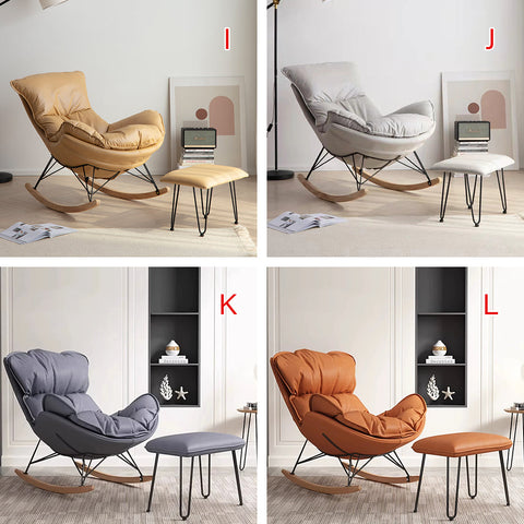 Benitez Rocking Chair With Footstool, More Colors