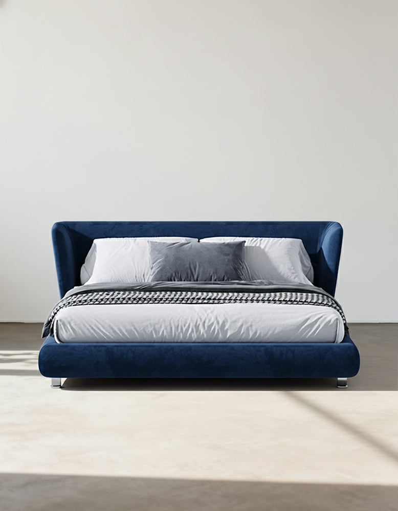 Baffin Super King Size Bed, Velvet