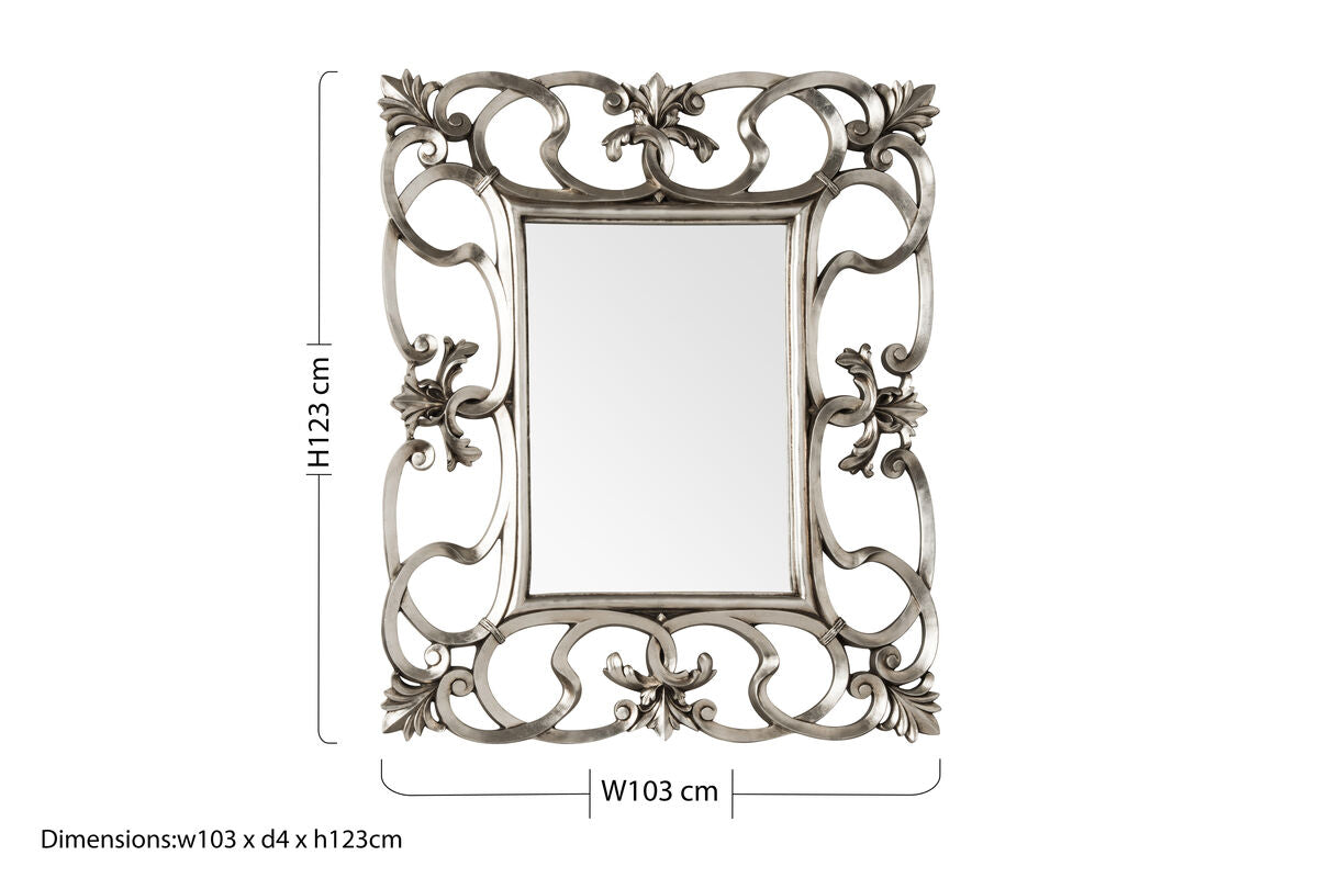Adelere Entwined Swirl Design Wall Mirror