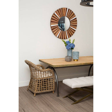 Barn Natural Wood Wall Mirror