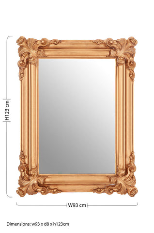 Georgia Gold Frame Wall Mirror