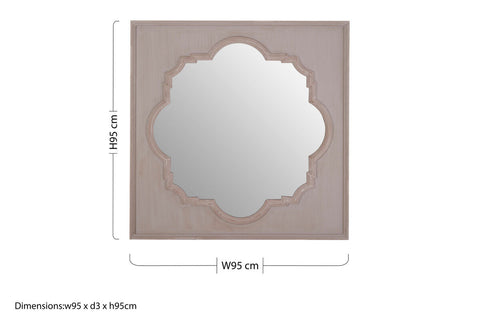 Gladys Fossil Grey Wall Mirror