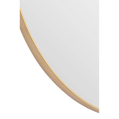 Helen Medium Gold Finish Oval Wall Mirror