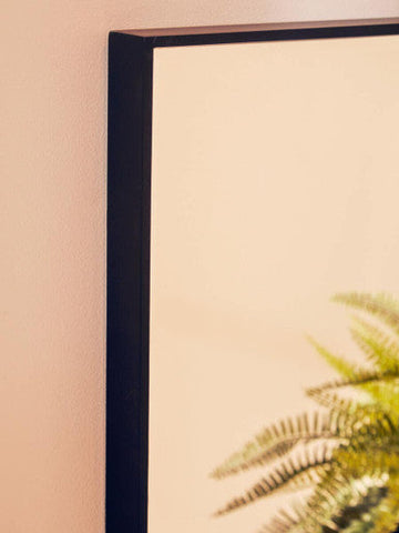 Loretta Matt Black Large Square Wall Mirror