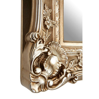 Adelere Champagne Finish Square Ornate Wall Mirror