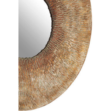 Faiza Gold Medium Textured Wall Mirror