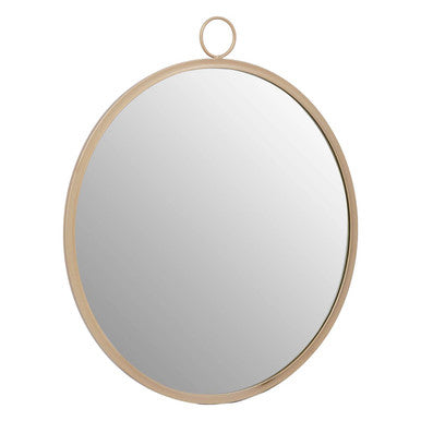 Karval Round Wall Mirror With Gold Finish Frame