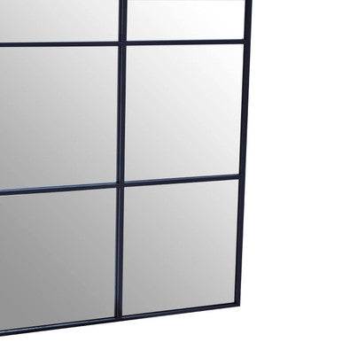 Grid Wall Mirror with Black Finish Frame | Oriel