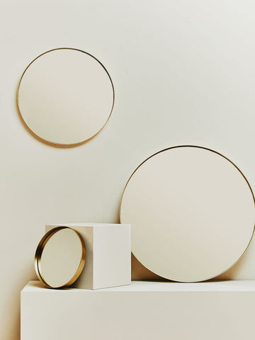 Cindy Small Gold Finish Wall Mirror