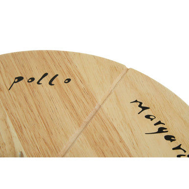 Rubber wood Pizza Board Set With Cutter