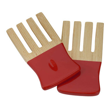 Kyoto Red Salad Hand Servers