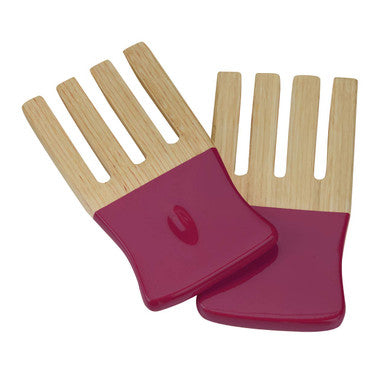 Kyoto Raspberry Bamboo Salad Hand Servers