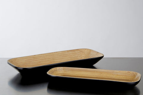 Kyoto Matt Black Large Tray