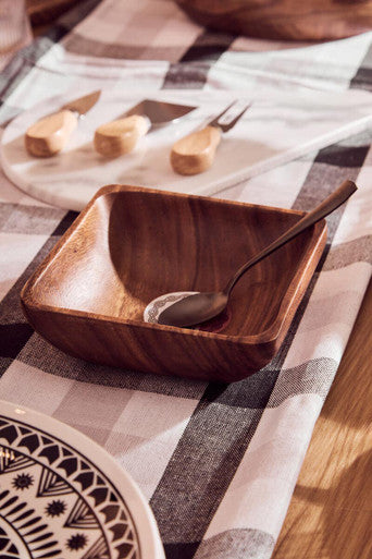 Kora Acacia Wood Large Square Platter