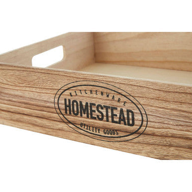 Naresso Natural Wood Homestead Storage Crate