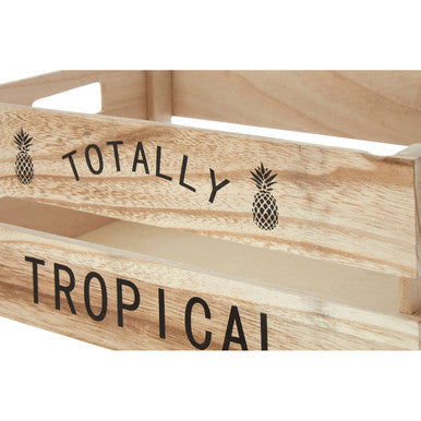 Naresso Natural  Wood Tropical Fruit Crate