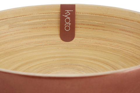 Kyoto Rose Gold Salad Bowl With Raised Edges