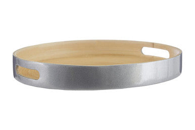 Kyoto Small Silver Tray With Side Handles