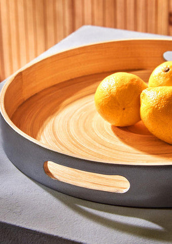 Kyoto Small Silver Tray With Side Handles