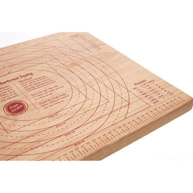 From Scratch Rubber wood Pastry Board with Measurement Markings