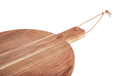 Socorro Small Round Acacia Wood Chopping And Serving Board