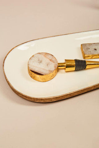 Kara Mango Wood Large Oval Serving Platter