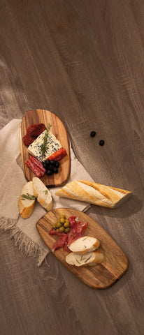 Kora Acacia Set Of 2 Serving And Chopping Board